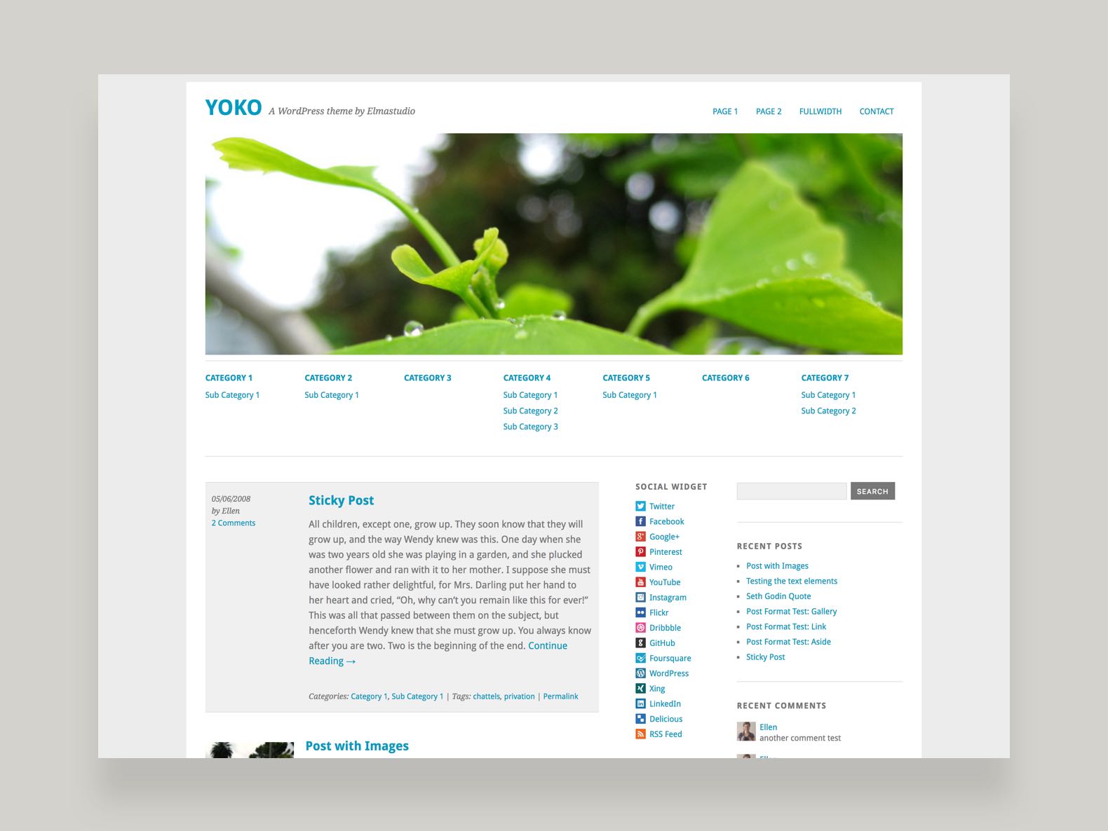 Yoko WordPress Blog Theme