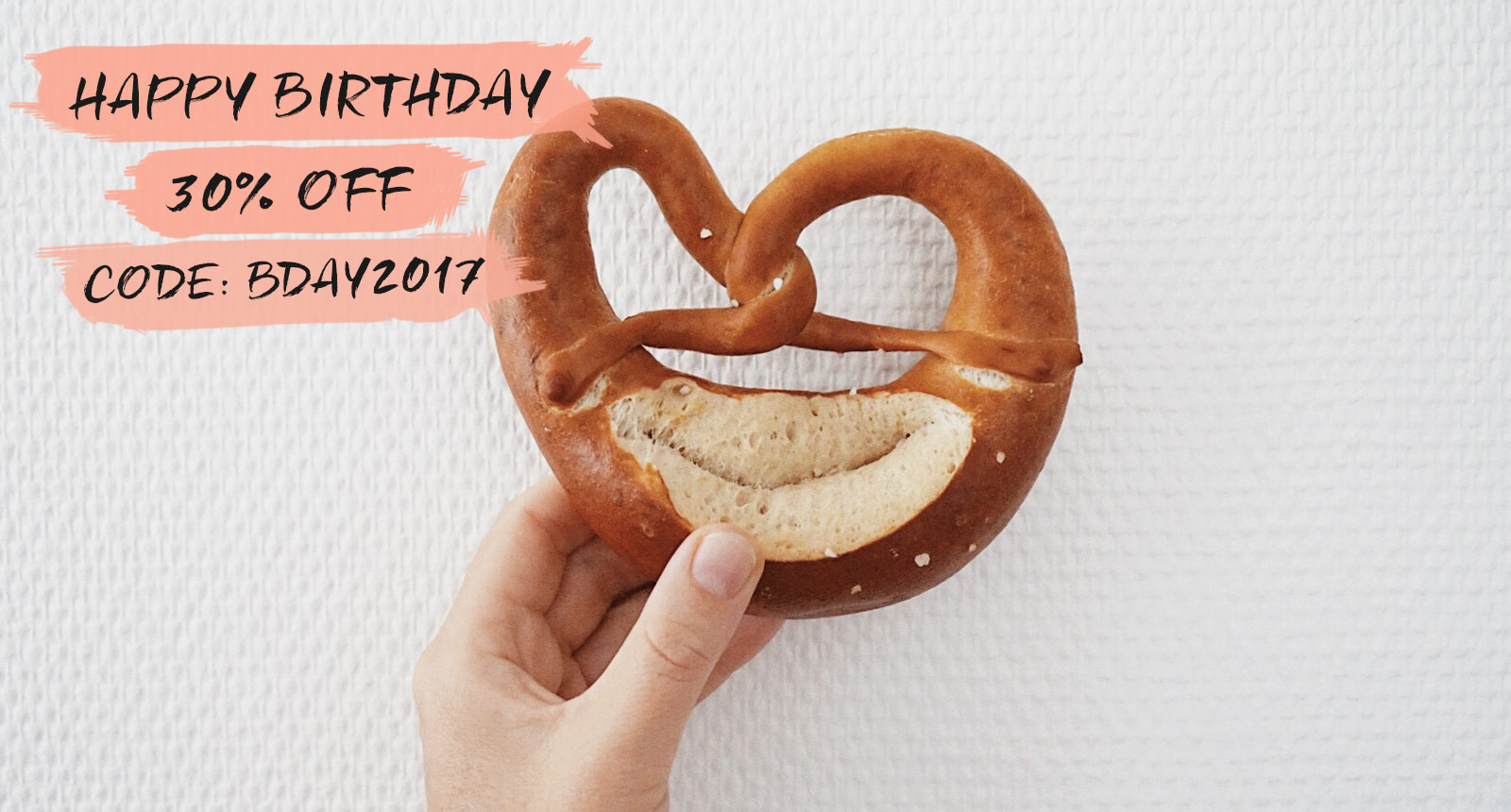 30% Geburtstagsrabatt mit dem Coupon Code “bday2017”