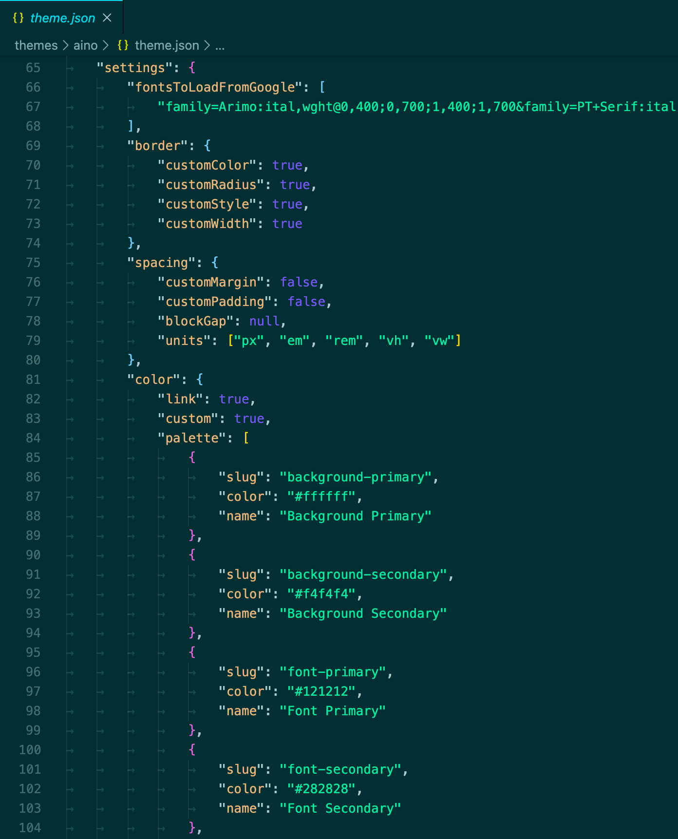 The theme.json file is the most important file in block themes.