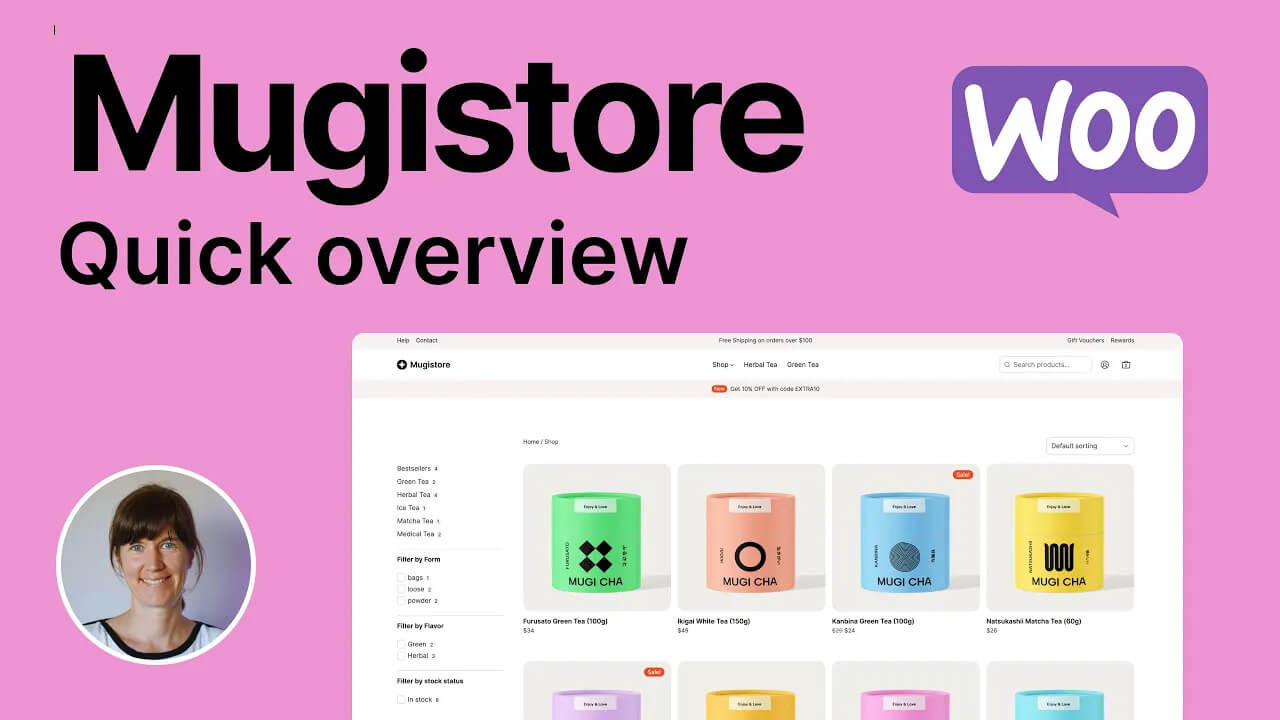 Mugstore WooCommerce Block Theme overview