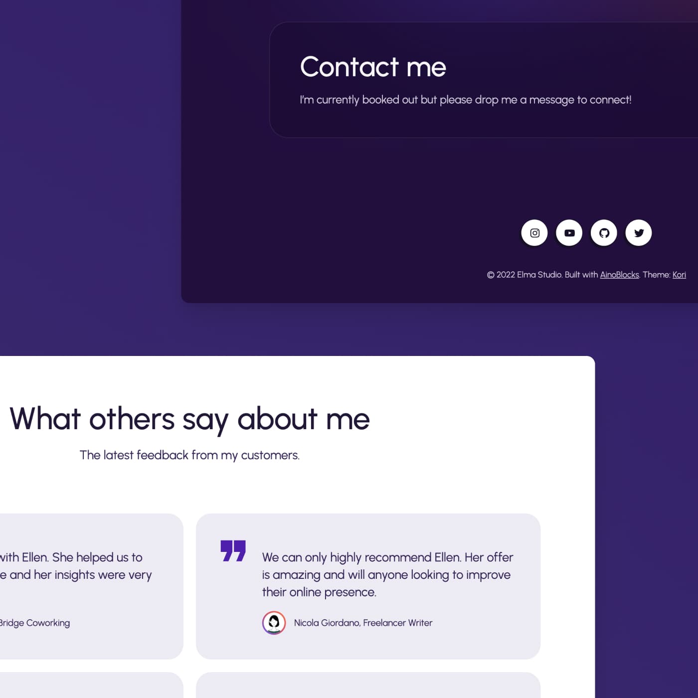 One-Page Resume WordPress Theme