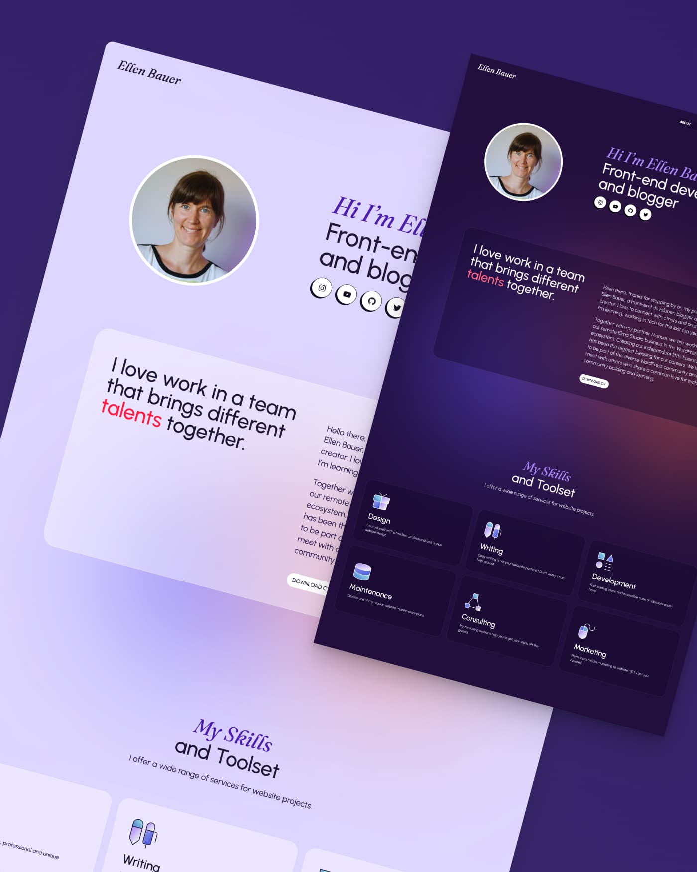 Resume WordPress block theme