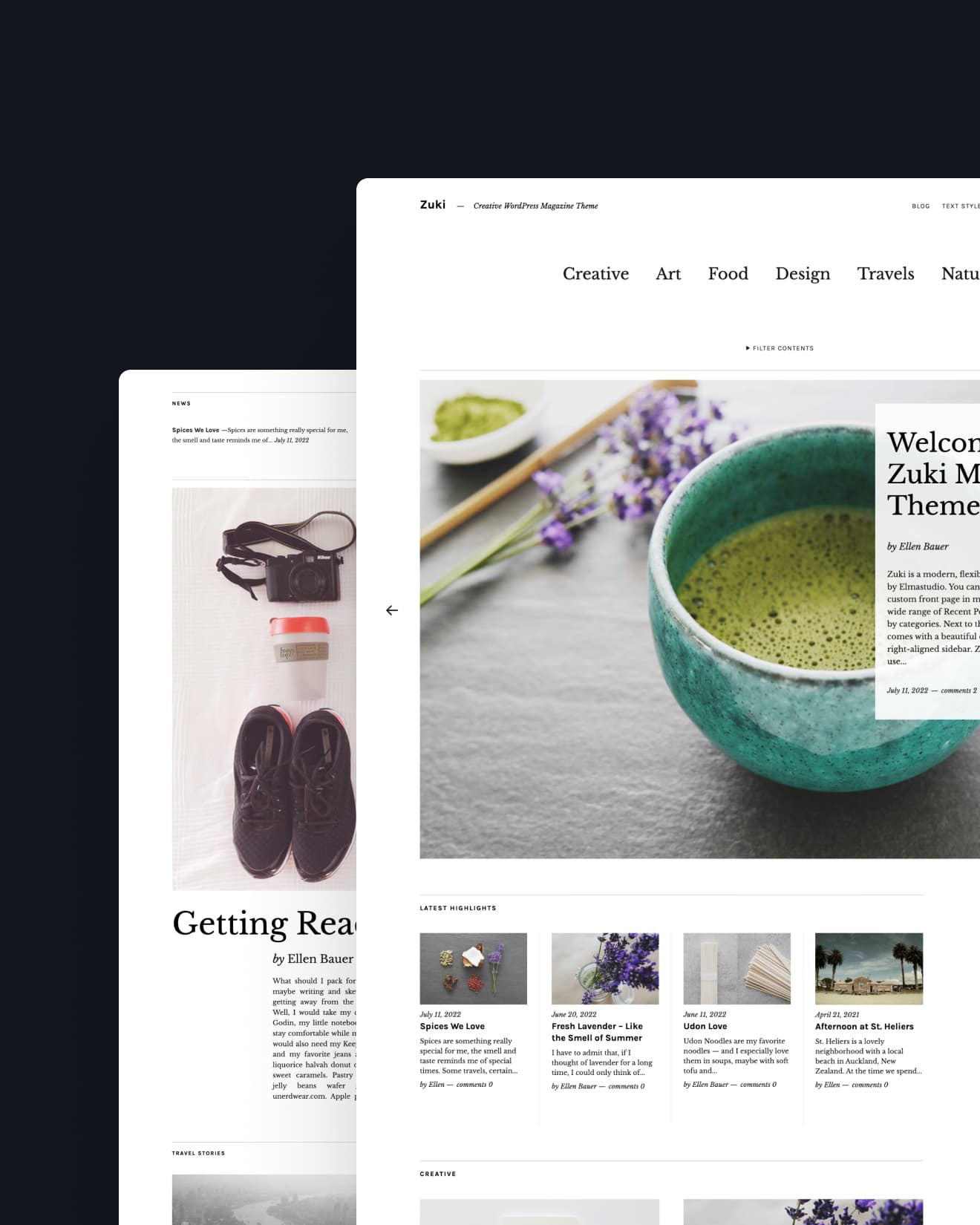 Zuki WordPress Theme für Blogger